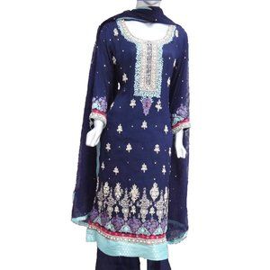 Women’s 3-piece Chiffon Suit/Kameez/Shirt